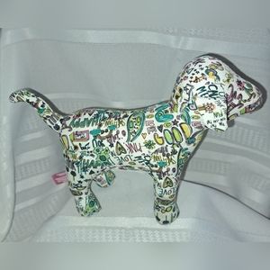 PINK Victoria Secret Graffiti Print Collectible Stuffed Dog